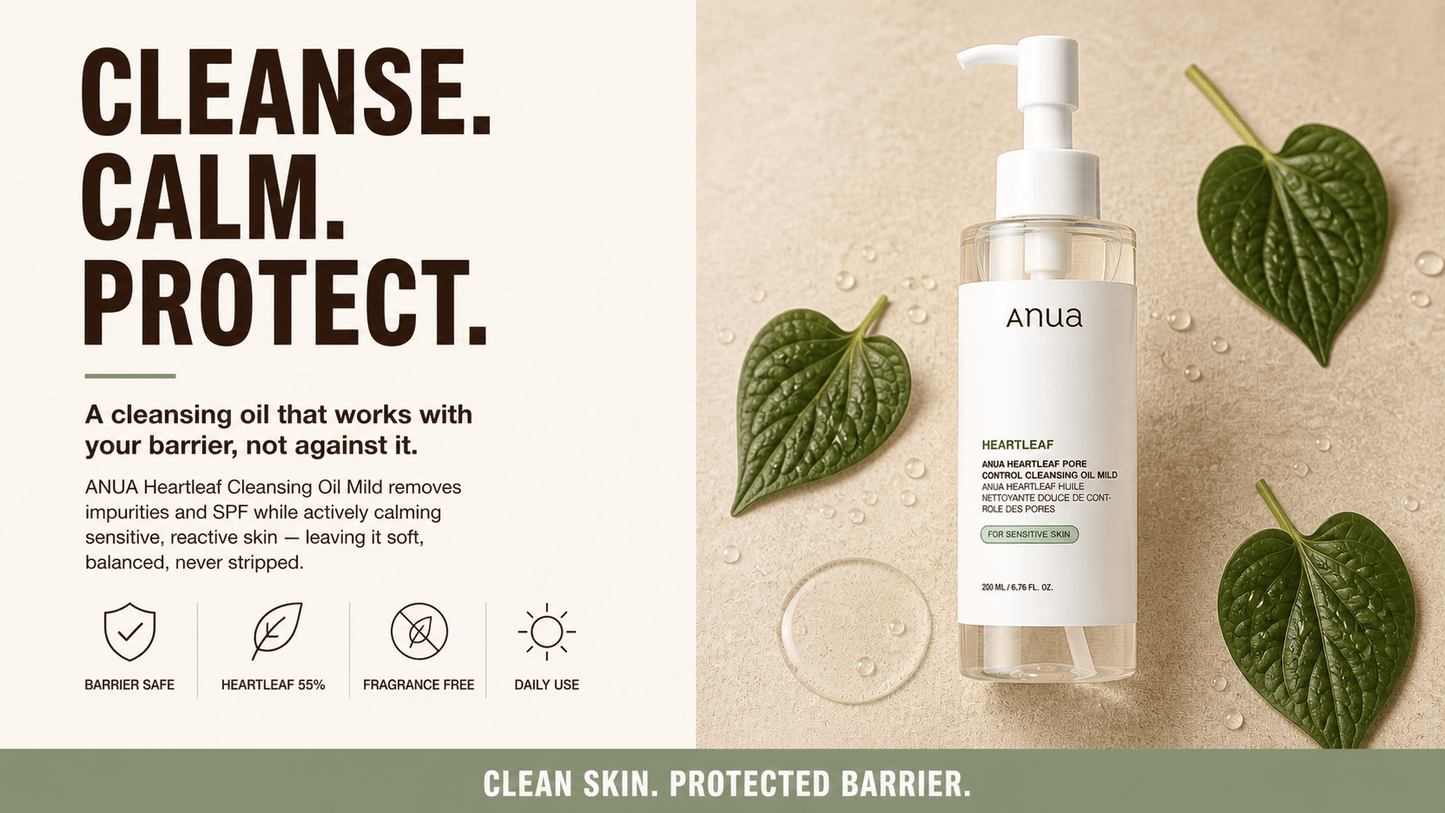 ANUA Heartleaf Pore Control Cleansing Oil Mild 200ml - Hani Skin