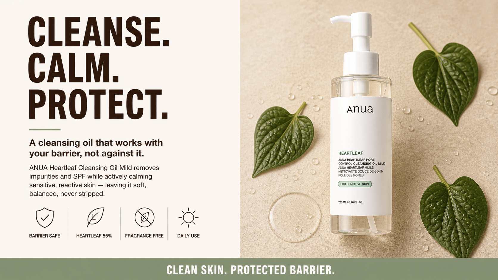 ANUA Heartleaf Pore Control Cleansing Oil Mild 200ml - Hani Skin