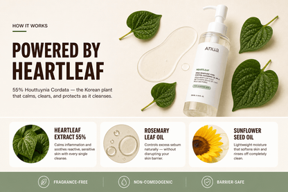 ANUA Heartleaf Pore Control Cleansing Oil Mild 200ml - Hani Skin