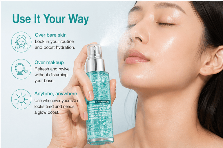 Anua PDRN Hyaluronic Acid Hydrating Capsule Mist 100ml - Hani Skin