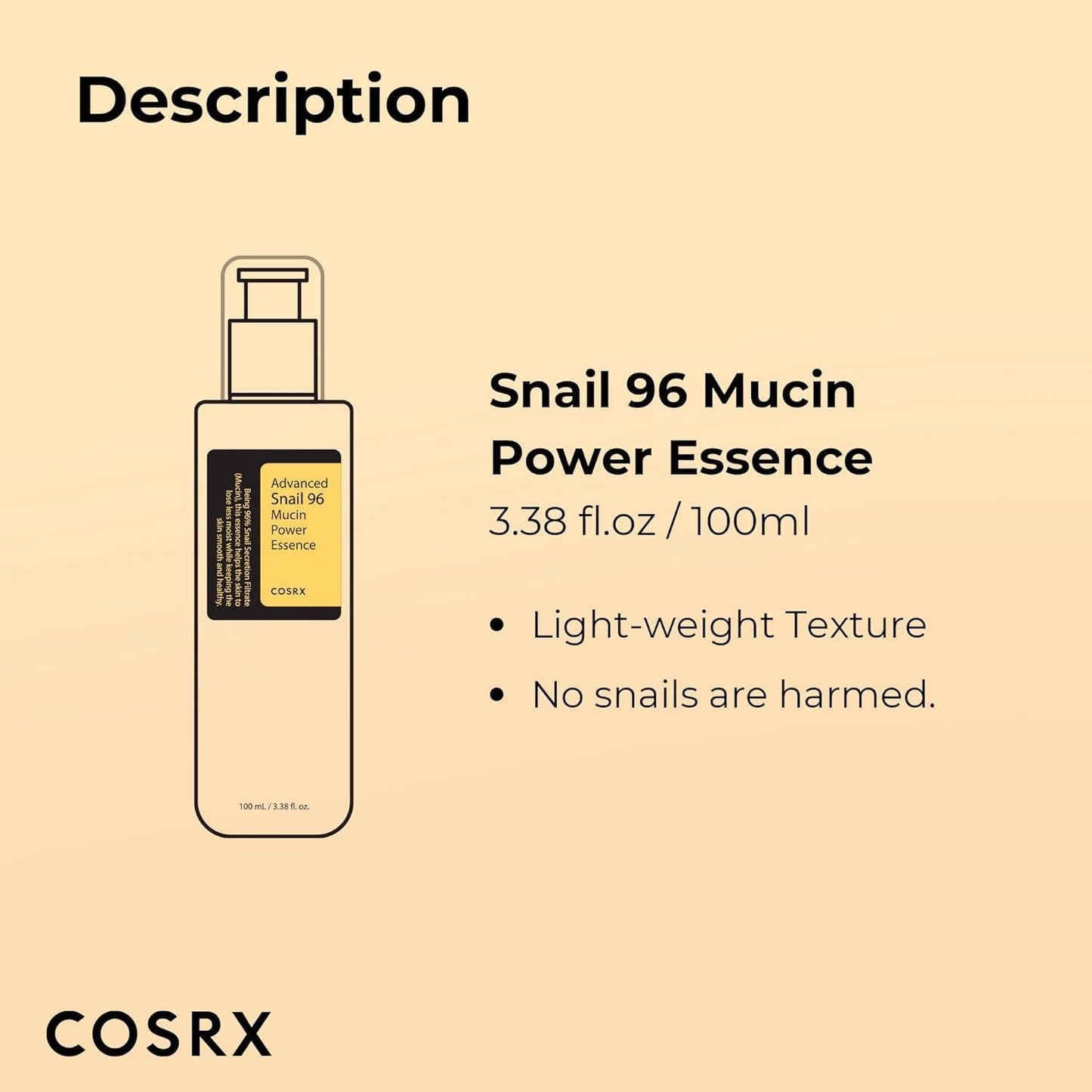 COSRX Advanced Snail 96 Mucin Power Essence 100ml - Hani Skin