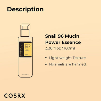 COSRX Advanced Snail 96 Mucin Power Essence 100ml - Hani Skin