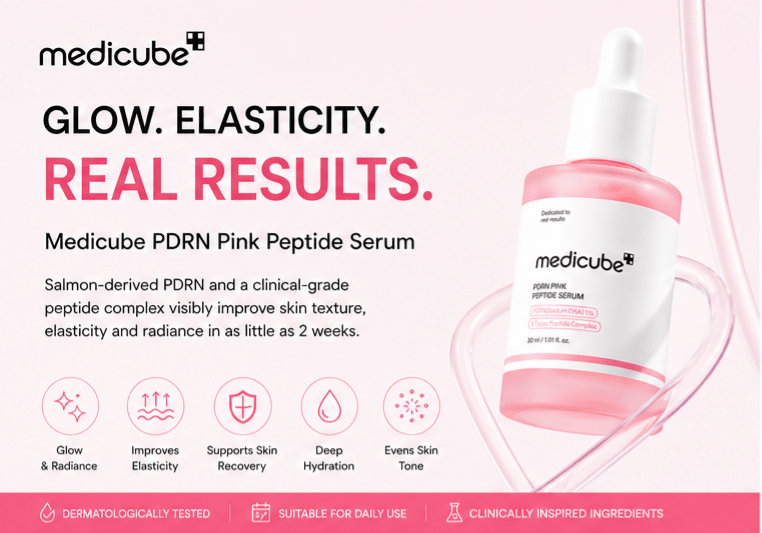 Medicube PDRN Pink Peptide Serum 30ml - Hani Skin